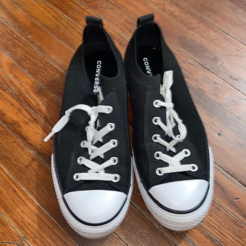 Black Slip On Converse